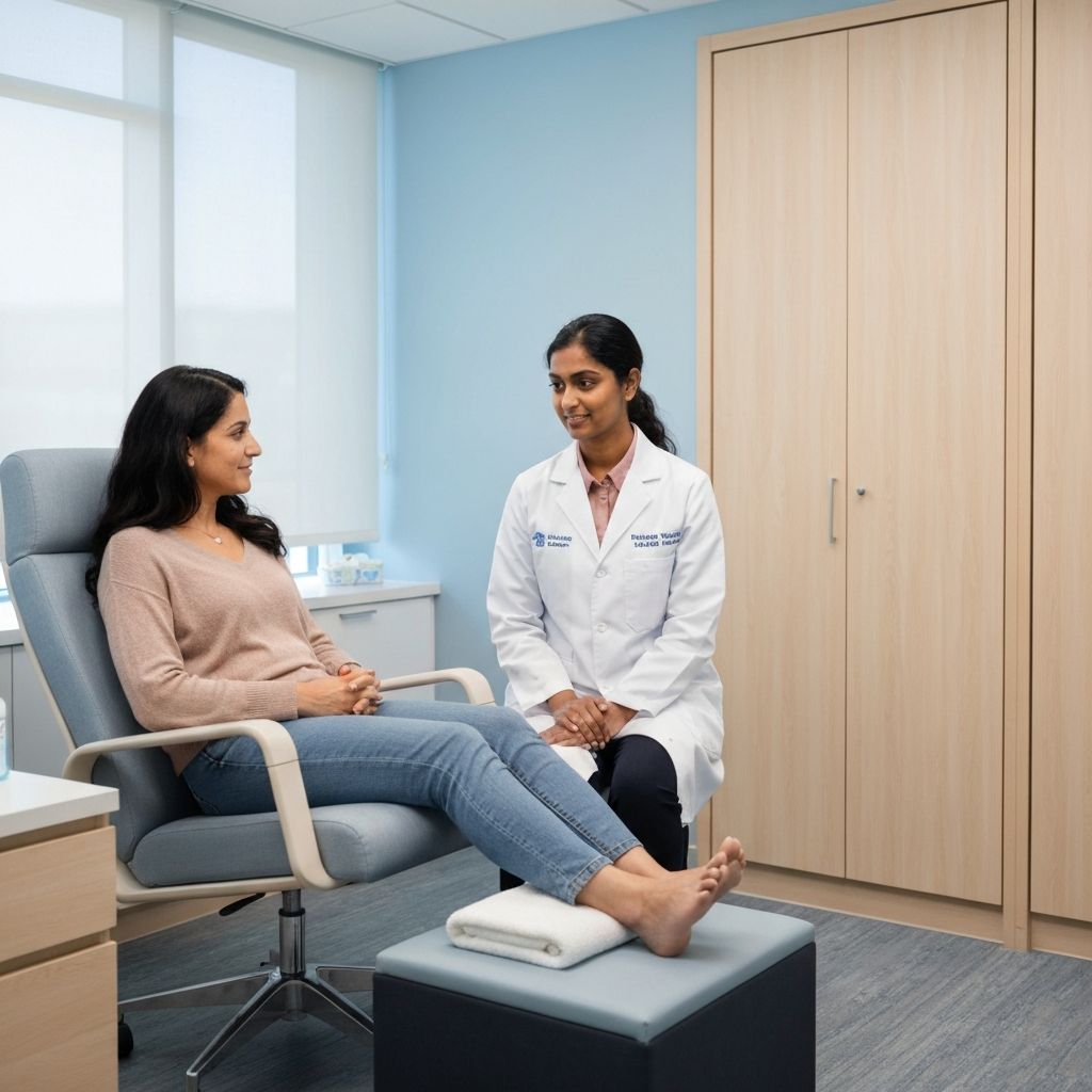 Comfortable foot health assessment